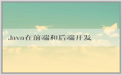 Java在前端和后端開發(fā)中的作用及其**？