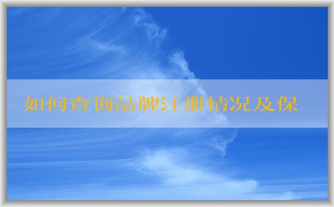 如何查詢品牌注冊(cè)情況及保護(hù)自身品牌權(quán)益？