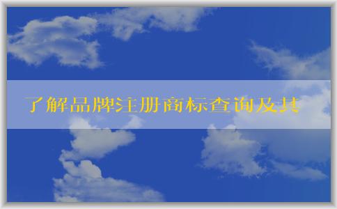 了解品牌注冊(cè)商標(biāo)查詢(xún)及其作用及查詢(xún)方法